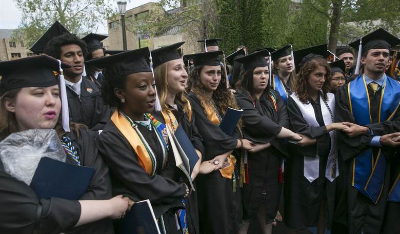 Watch: Notre Dame Snowflake Brigade Flee As Vice President Pence Delivers Commencement Speech