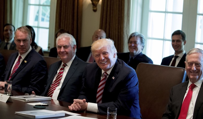 Chuck Schumer Mocks Trump After Cabinet Meeting 