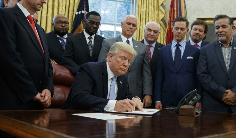 President Trump Declares Sunday a National Day of Prayer For Hurricane Harvey Victims