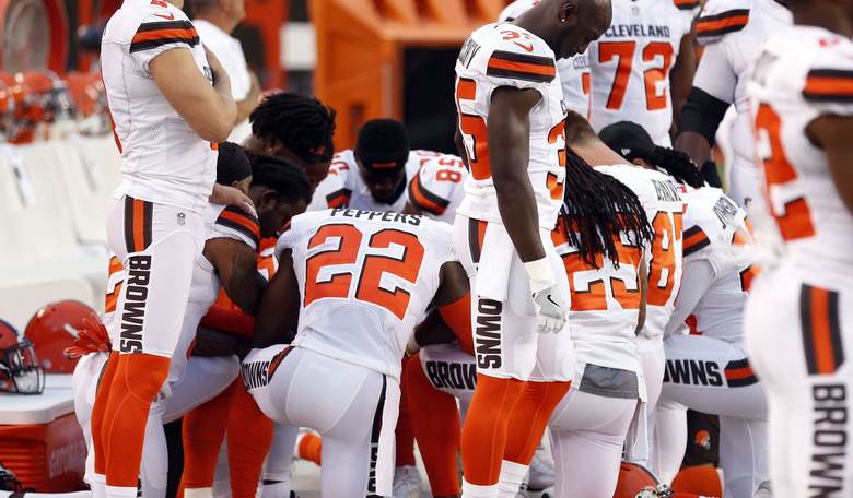 You Better Believe the Cleveland Police Responded to the Browns Players Who Took a Knee