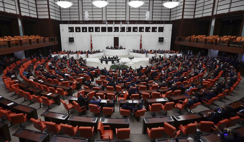 Watch Turkish Parliament Member Collapse from a Heart Attack After Wishing Death Upon Israel