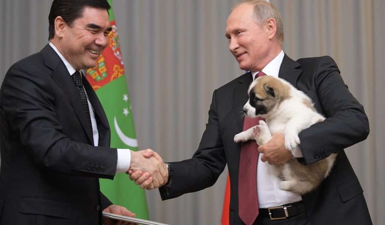Turkmenistan's President Gave Vladimir Putin a Puppy For His Birthday