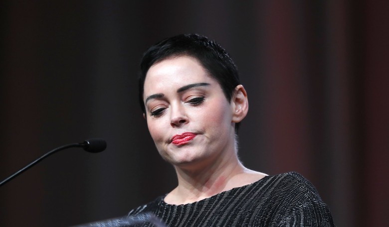 Rose McGowan Slams 'Hollywood Fakery' of Black-Dress Protest at Golden Globes