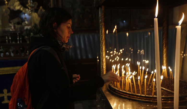 Christians Celebrate the Birth of Jesus in Bethlehem 