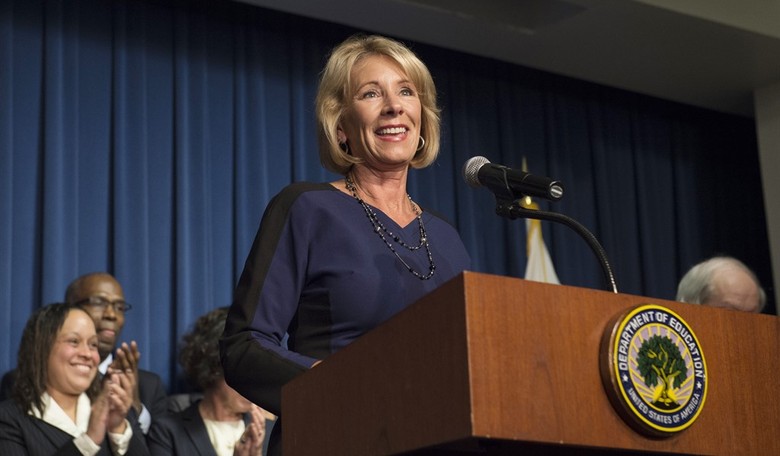 WATCH: Protesters Block DeVos From Entering a D.C. Public School