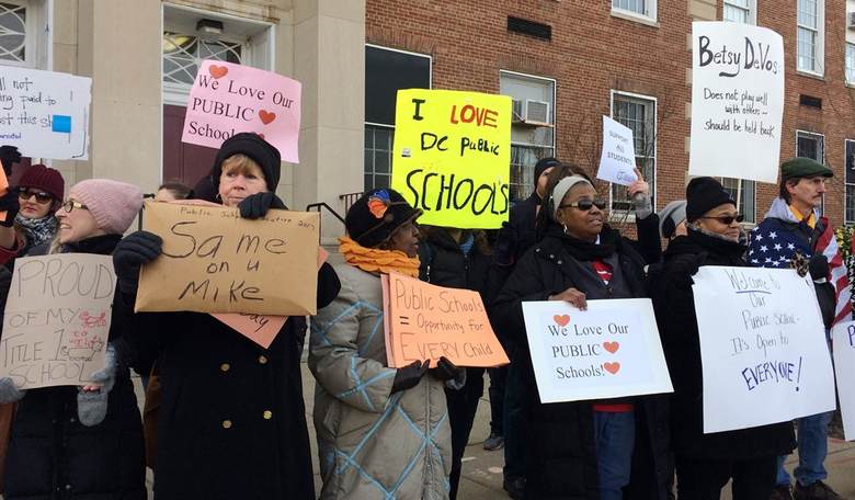 She Persisted: Betsy DeVos Calm And Collected After Protesters Blocked Her From Entering DC School