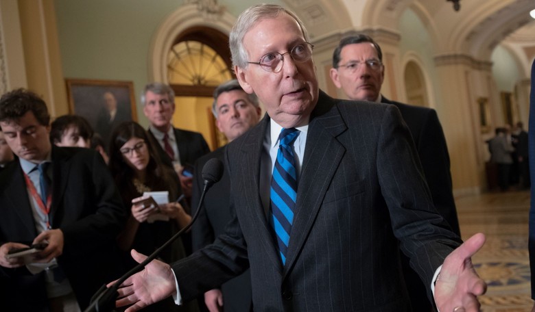 Yikes: One GOP WV Candidate Ducks Behind Podium When Asked if He'll Support McConnell