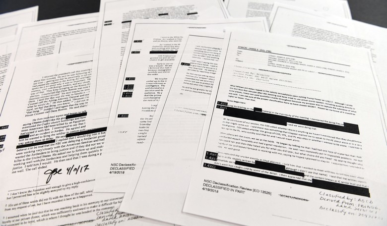 DOCUMENTS: Read James Comey's Redacted Memos About President Trump 