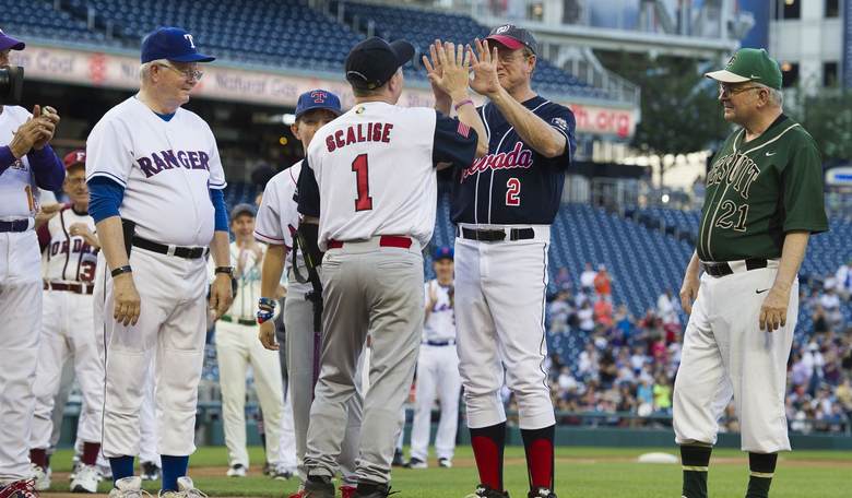 WATCH: Protesters Storm the Field at Congressional Baseball Game, Before Getting Tackled, Dragged Away