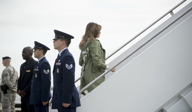 Jacketgate: Media Freaks Out About What Melania Wore on Plane Ride to Visit Immigrant Children in Texas 