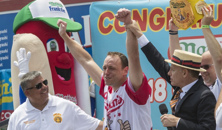 Nathan's Hot Dog Eating Contest Bans Joey Chestnut for Endorsing Veggie Hot Dogs