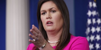 Watch: Former Press Sec Sarah Huckabee Sanders Stymies Media Over Trump Banning 'Fake News'