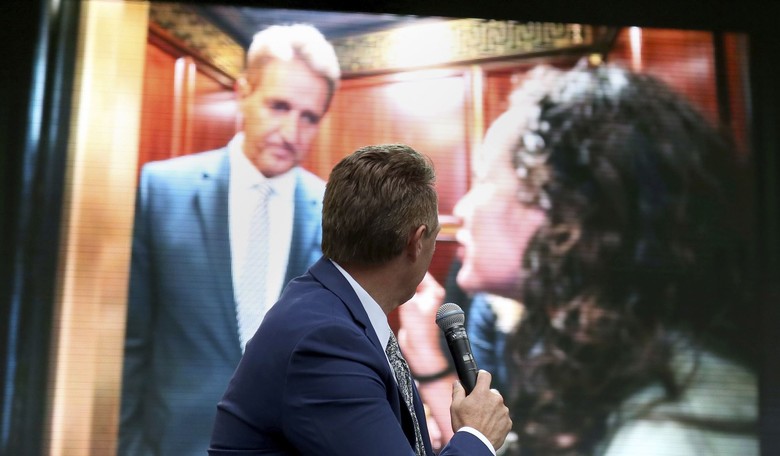 Blame Jeff Flake's Cowardice for the Kyrsten Sinema Bathroom Stalkers