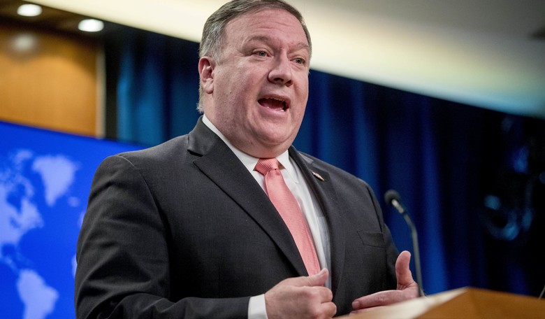 Pompeo Says It's 'Ludicrous' to Think Trump Is a Threat to National Security Following NYT Report