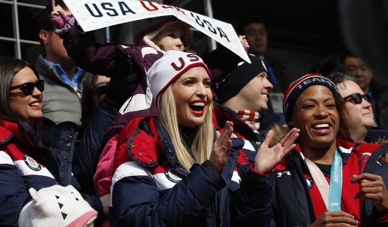 While One Olympian Curses Out Ivanka, Another Warmly Embraces Her 