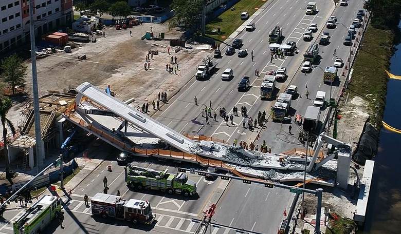 Fallen Pedestrian Bridge At FIU Funded By Obama-Era Grant Program With Sketchy Review Protocol; UPDATE: Cracks Were Reported