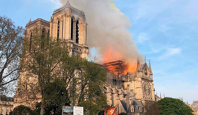 Paris's Notre Dame Cathedral Is On Fire 