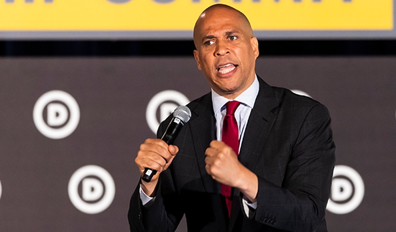 Booker Campaign Continues Violent Rhetoric on Seth Meyers' Show