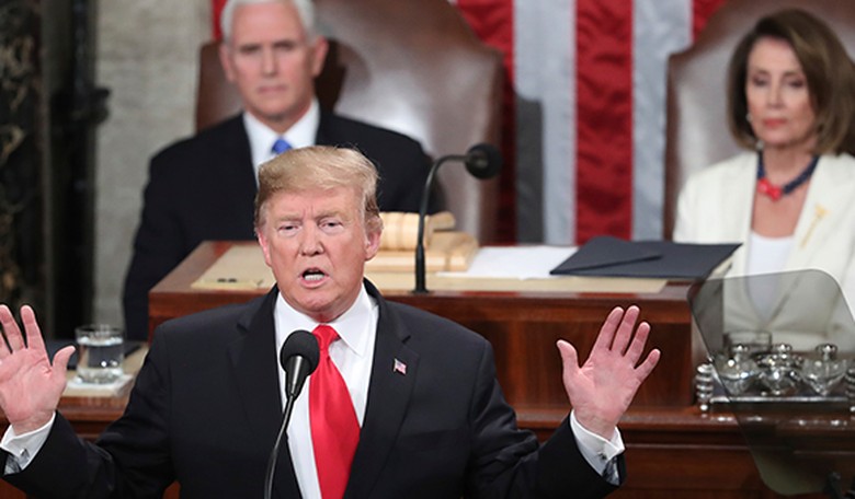 Trump's Address Meets Late-Night Resistance