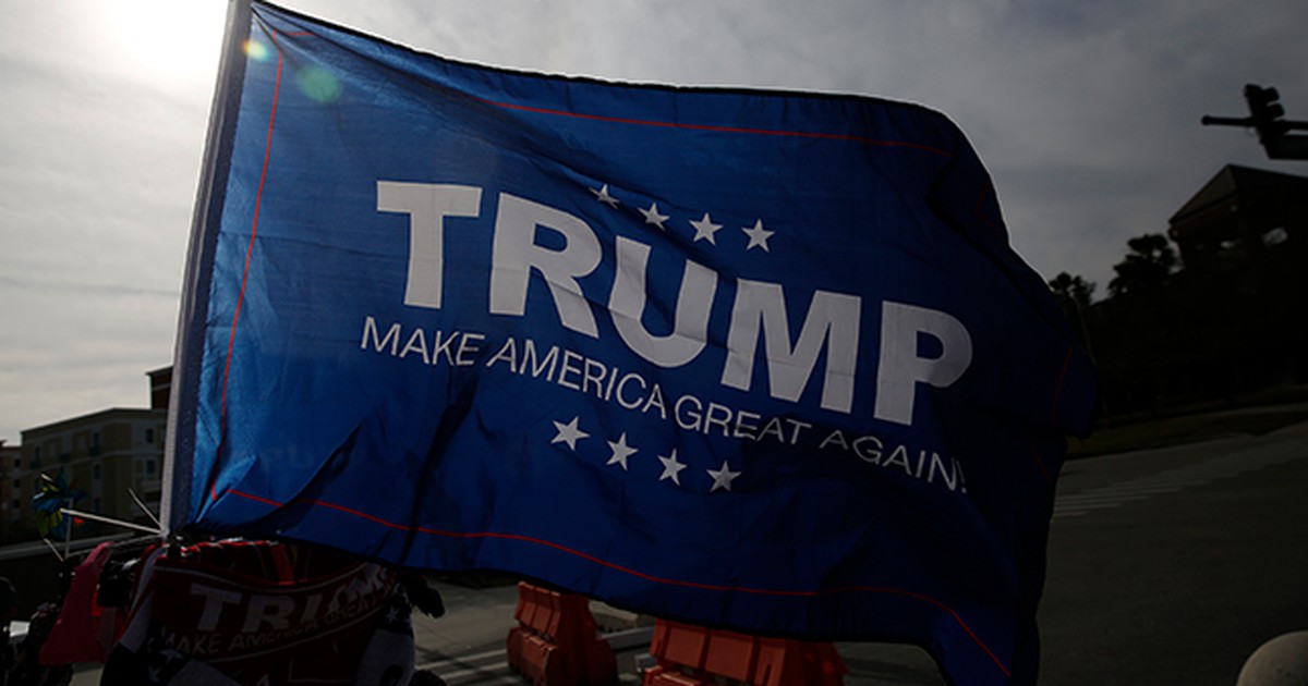 Anti-Trump Clown Spits on Pro-Trump Flag and Then Got Hit With Instant Karma