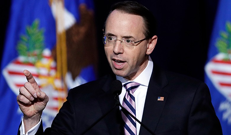 Rosenstein Blasts 'Partisan Pundit' Comey in Speech