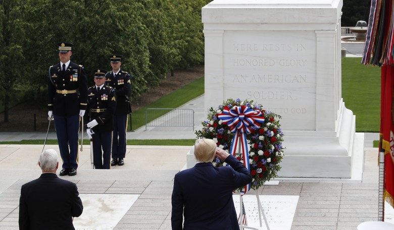 Trump Visits Arlington National Cemetery to Mark Memorial Day