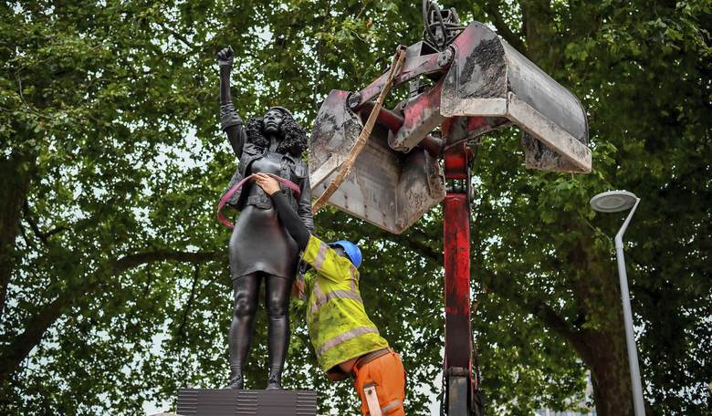 UK City Council Chooses Law Over Chaos: Removes Unsanctioned Protest Statue