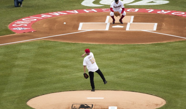 Fauci's Opening Day Pitch Leaves Announcer Speechless 