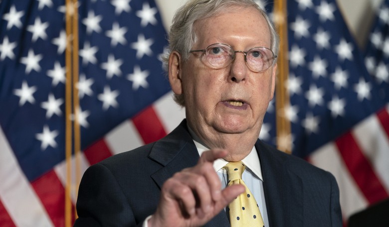 Mitch McConnell Tries to Make Sense of Biden's New SCOTUS Warning