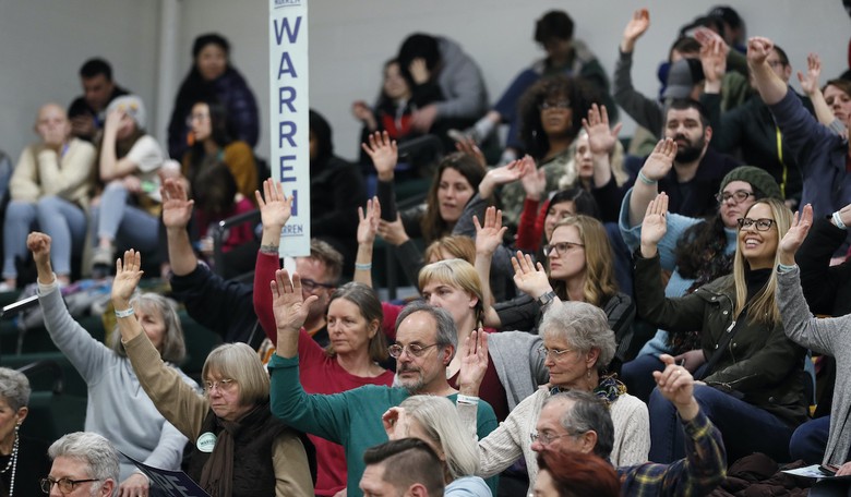 DNC Chair Uses Trump's Impeachment Acquittal Presser to Drop This Update on the Iowa Caucus