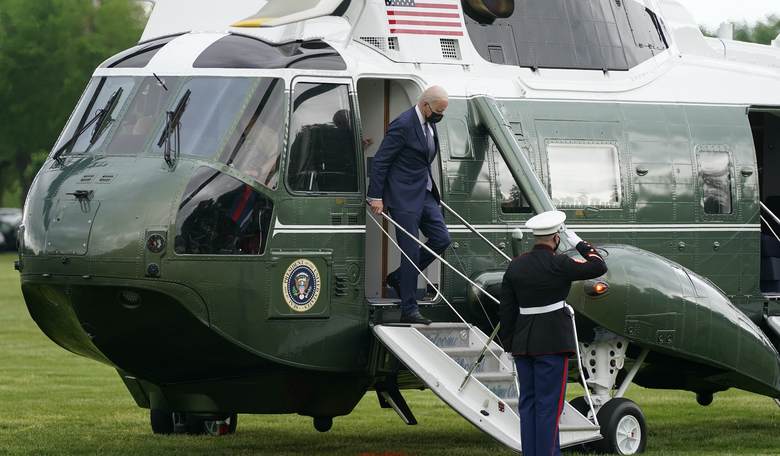 There's a Big Change in How Biden Now Walks to and From Marine One
