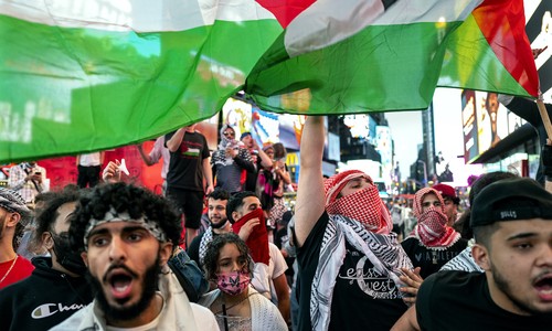 Sick: Pro-Hamas Protesters Rage Across NYC, Surround Israelis for Peace Vigil at Union Square