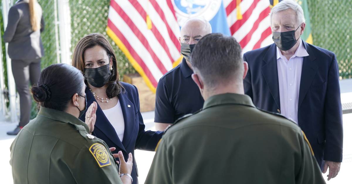Wait, Kamala Harris Hardly Left the Airport for Her 'Border' Trip?