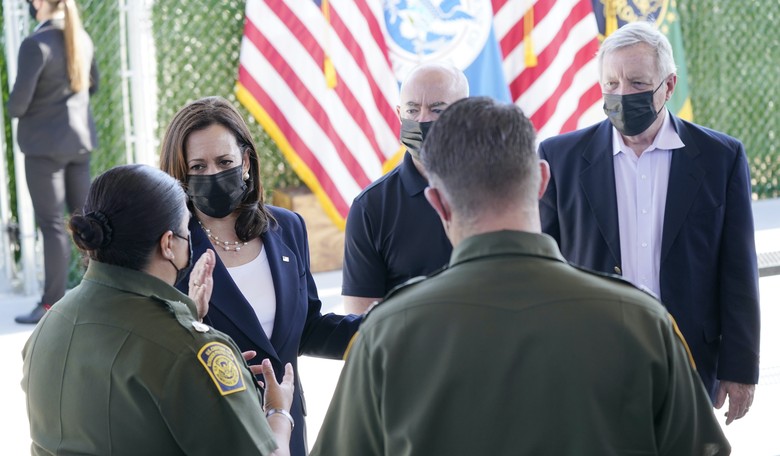 Axios Shredded for Lie About Kamala Harris' Role As Border Czar