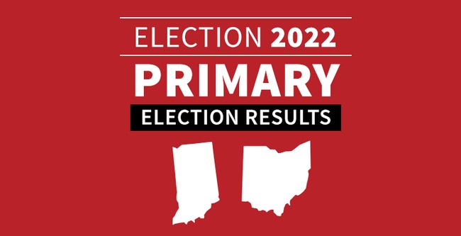 PRIMARY ELECTION RESULTS OHIO AND INDIANA