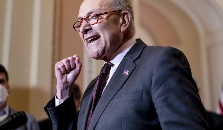 Chuck Schumer Makes Pretty Rich Claims About 'Threats of Violence' From the Senate Floor
