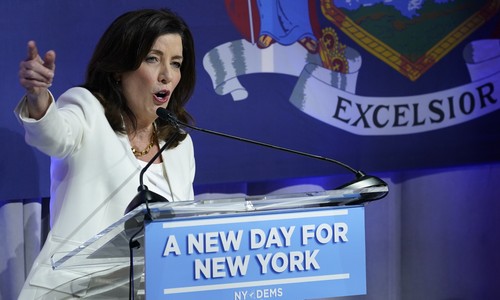NY Gov. Hochul Ditches 'Feminist' Routine to Don Hijab for Muslim Men