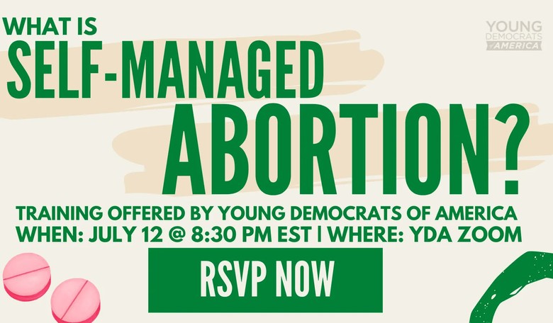 Young Democrats of America Advertises 'Training' Event on 'Self-Managed Abortion'