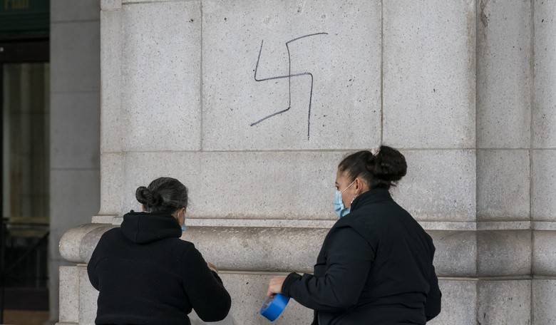 Biden Won't Deport Illegal Immigrant Career Criminal Who Covered Union Station in Swastikas