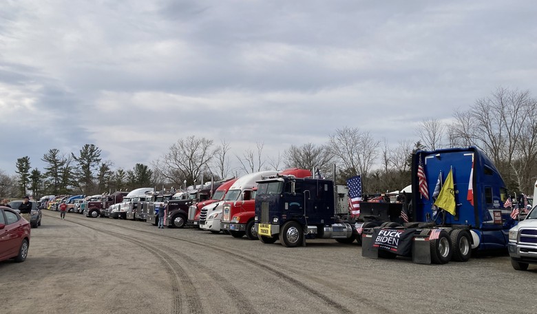 'We're Not Gonna Leave': Leaders of Anti-COVID Mandate Trucker Convoy Meet with GOP Senators