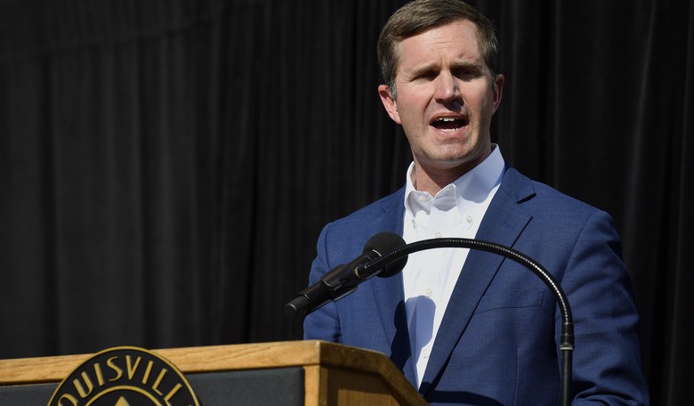 A Laughing Beshear Won't Apologize for 'Vile' Comments Wishing Rape on JD Vance's Family