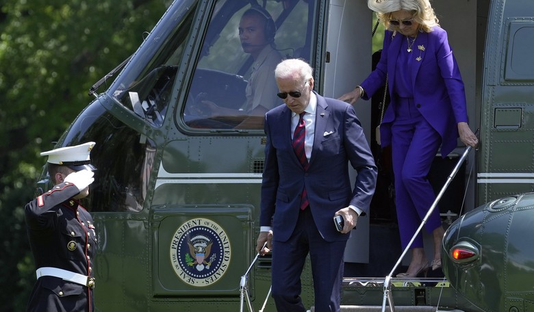 More Problems for Joe: Biden Hits His Head Getting off Marine One