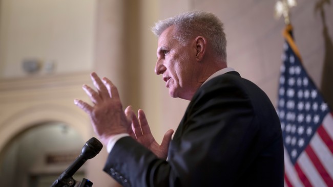 McCarthy Has a Warning for GOP Lawmakers Threatening to Tank a Government Funding Bill