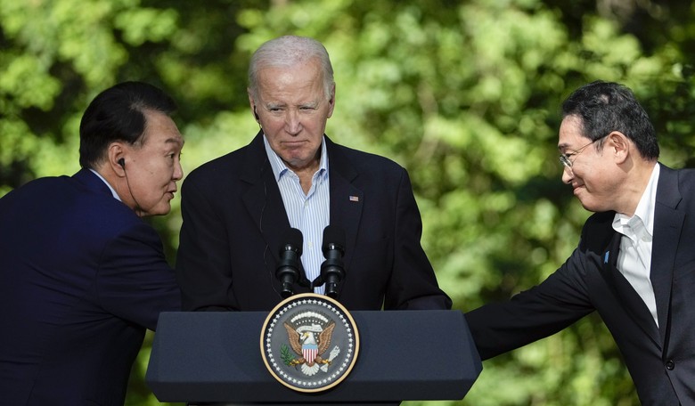 Biden's Trilateral Summit Press Conference Is a Mess, He Even Attacks Putting 'America First' 