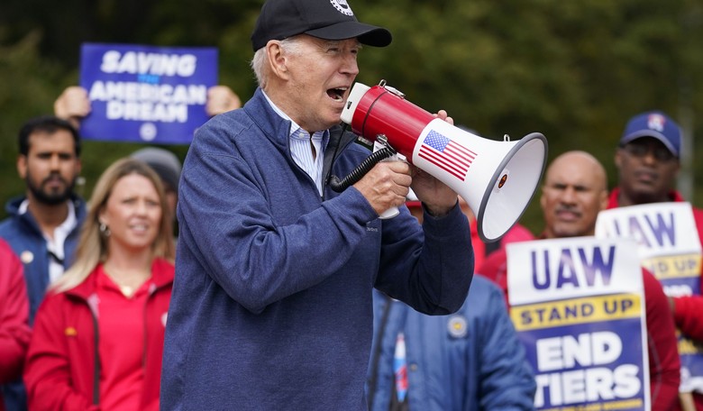 'Union Joe' Gets Trolled For Picketing With UAW