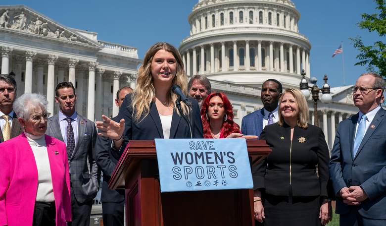 Males Have Absolutely No Place With Women On The Playing Filed Or In Competitive Sports 