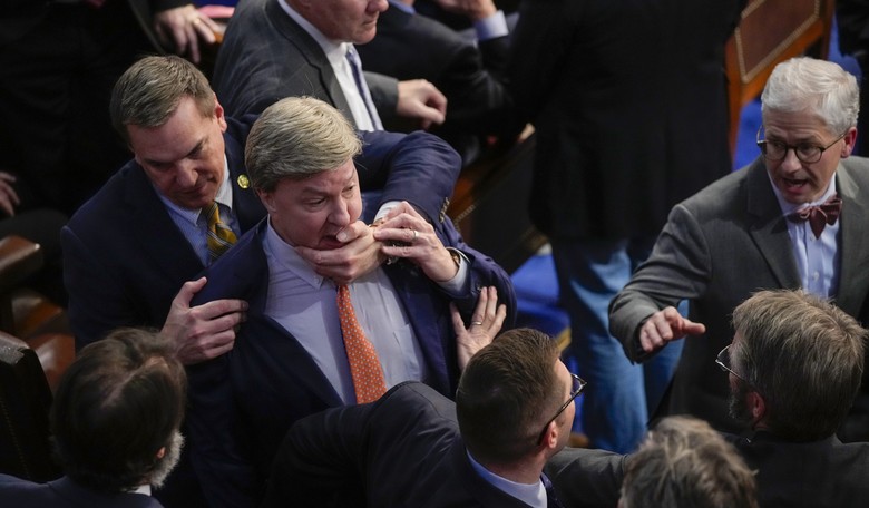 Tensions Boil As Rep. Mike Rogers Lunges At Gaetz During House Speaker Vote