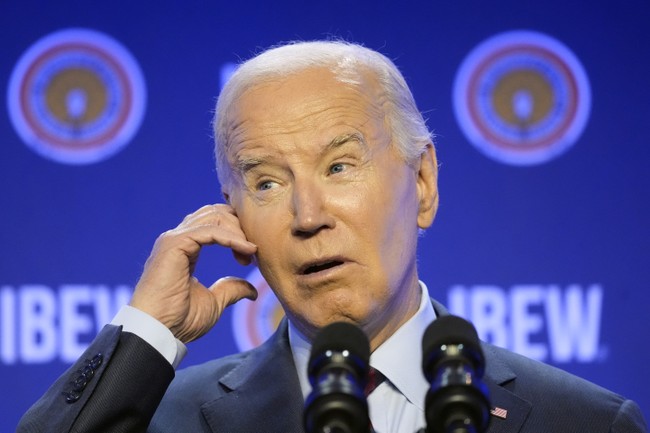 Biden's Handlers Finally Got Him Enough Adderall to Condemn Campus Brownshirts—Sort Of