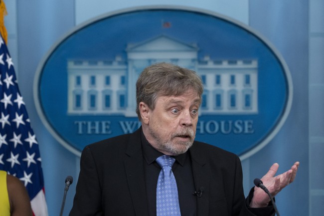 Who Thought Inviting Mark Hamill to the White House Press Briefing Was a Good Idea?