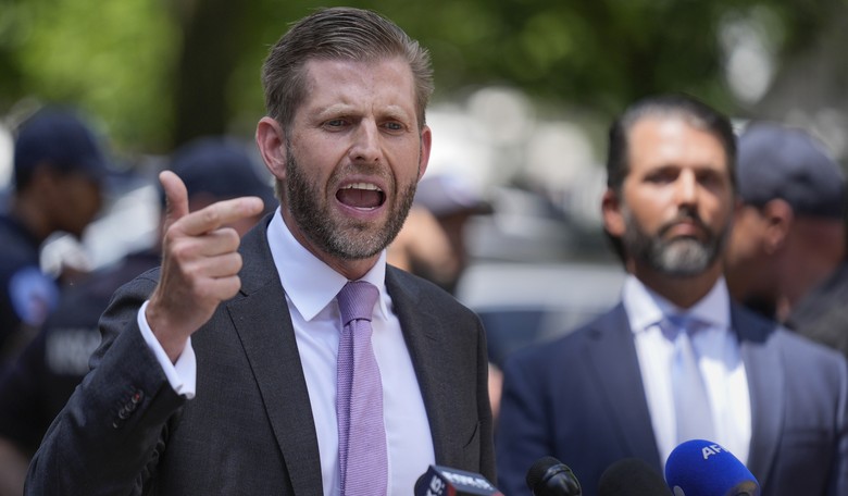 Eric Trump Mocks NJ Effort to Target His Father Over Liquor Licenses After NY Verdict